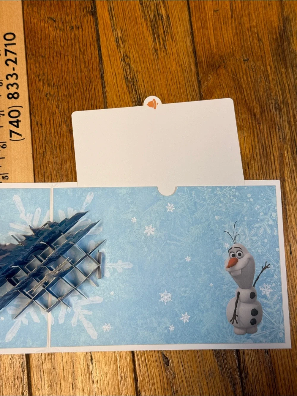Ice Castle 3D Pop-Up Card - Blue